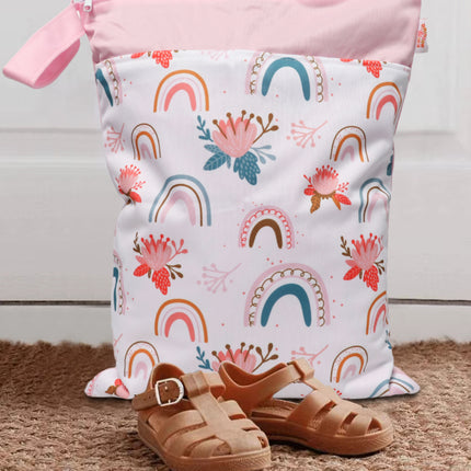 Ins Nordic Series Children's Room Kindergarten Diaper Storage Bag Dry and Wet Separation Waterproof Bag Wetbag