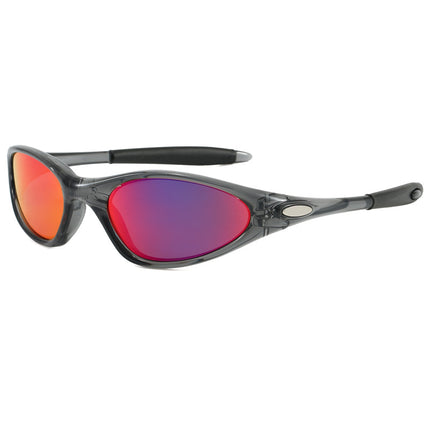European and American Cross-Border Sunglasses for Men and Women Tr Retro Oval Round Frame Outdoor Cycling and Driving Sunglasses Minute