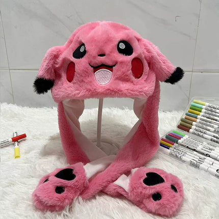 Factory direct tremolo hat ears will move cute rabbit hat net red dancing music airbag cap a generation of hair