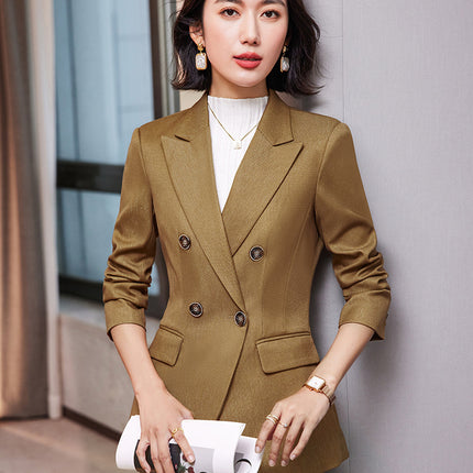 High-end professional suit suit female autumn and winter temperament goddess fan workplace interview formal wear Manager sales department work clothes