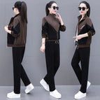 Brown/black (three-piece set) / M