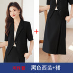 black suit black dress / S