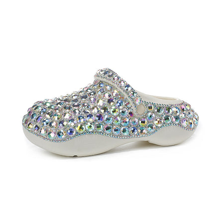 ACILICI original cross-border women's shoes brand cross-border fashion Diamond thick-soled hole shoes factory a generation of delivery