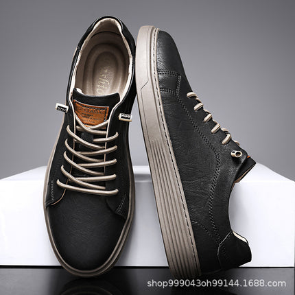 Summer Breathable Casual Board Shoes Men's British Fashion All-match Casual Shoes Non-slip Wear-resistant Lazy Shoes plus size 47
