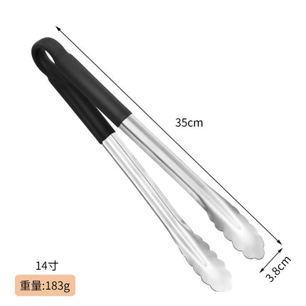 Thickened 304 Stainless Steel Barbecue Clip Hemp Glue Clip Anti-scalding Food Clip Food Clip Multi-purpose Labor-saving Practical Clip