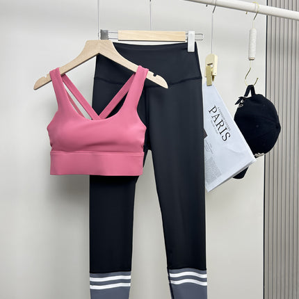 Factory Direct Sales Detachable Coaster Cross Back Women's Summer All-In-One Sports Slimming Running Fitness Bra