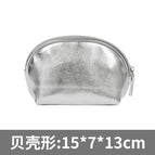 Environmentally friendly pu silver shell bag