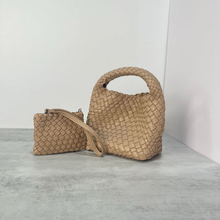 Woven PU Tote Bag / Sac Tressé PU
