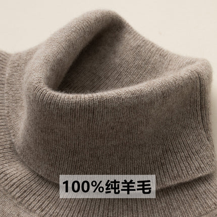 Woolen sweater women's 100 pure wool knitted bottoming shirt autumn and winter New turtleneck cashmere inner pullover sweater
