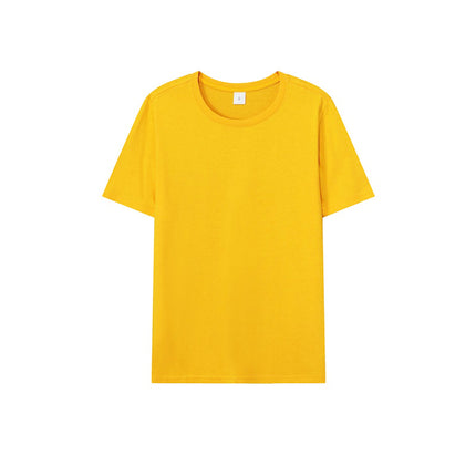 Loose-Fitting | 50-Count Double Yarn T-Shirt Ice Silk Cotton Round Neck Short-Sleeve T-Shirt Moisture-Wicking Business Casual Half-Sleeve for Men
