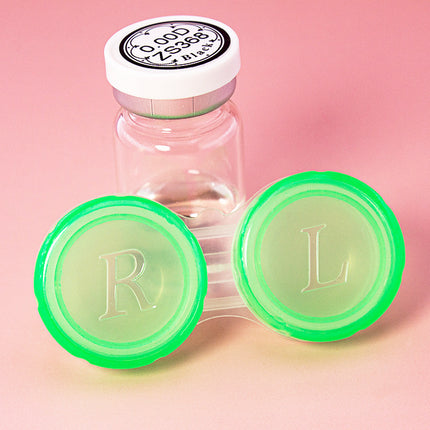 Hot Supply Candy Color Contact Lens Duo Box Transparent Contact Lens Box Replacement Companion Box Lens Care Box
