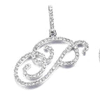 Silver single letter P