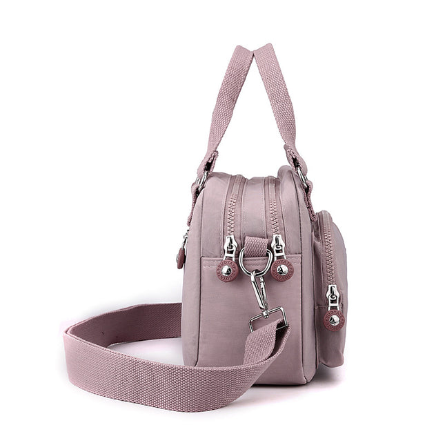 Lightweight waterproof nylon cloth bag casual messenger bag new versatile small square bag trendy women's shopping handbag