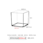 Transparent storage box [8*8cm] pet thickened version