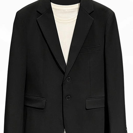 Light Luxury Small Suit Men's Business Casual Professional Formal Wear Groom Wedding Dress Slim Work Suit Jacket Trendy