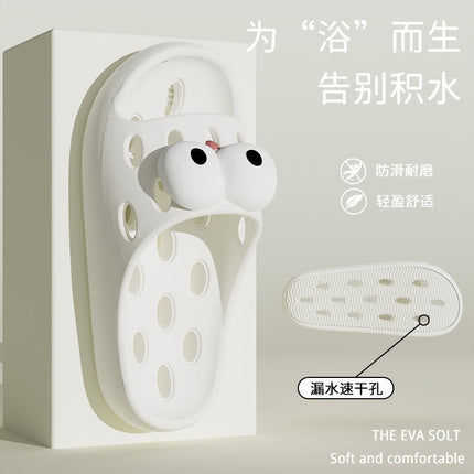 Bathroom Bath Slippers Women's Non-slip Quick-dry Home Four Seasons Hollow Leakage Shower Toilet Special Sandals for Men