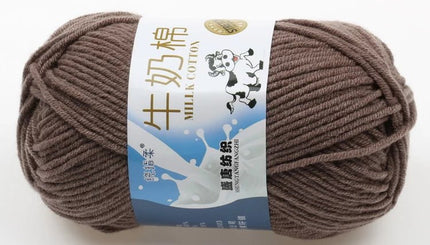 Five-Strand Milk Cotton Wool Ball Wholesale Medium Thick Thread Crochet Doll Shoes Scarf Handmade DIY Knitting Material Package