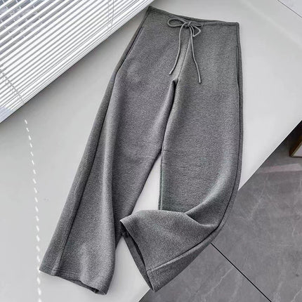 Niche alrig * t Design Narrow Waist Arc Banana Pants Women's Lazy Style Leisure Loose Drawstring Thickened Wei Pants