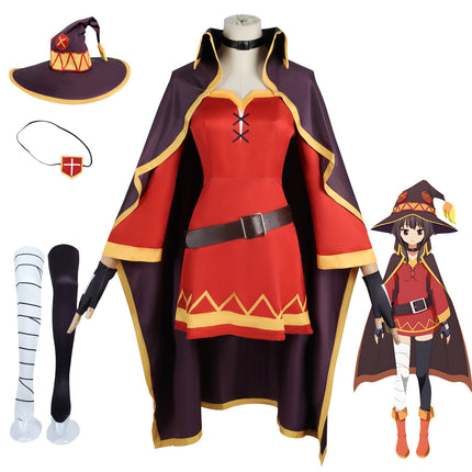 Blessing for a better world cos suit Huihui cosplay suit magic robe Halloween play suit full set