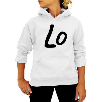 Ebay/wish Amazon Foreign Trade Cross-border LO Letter Printing Hooded Wear Autumn and Winter European and American Women's Jacket