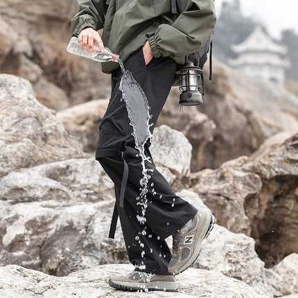 New Spring Waterproof Anti-Wrinkle Water-Repellent Mountain Camping Hiking Couple's Outdoor Cargo Pants for Men