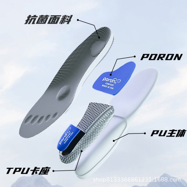 Basketball Shoes, Deodorant, Antibacterial, Arch Support, Breathable, Shock-Absorbing, Poron Sports Insoles, High Elasticity, Anti-Torsion, Customized Cross-Border