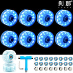 6 lights Snowflake Blue wheel (Blue bearing) 8 multi-function wrenches