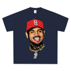 Navy blue short sleeves / S