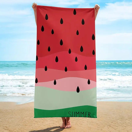 Cross-border Beach Towel Quick-drying Absorbent Beach Towel Microfiber Digital Printing Bath Towel Adult Amazon Plus