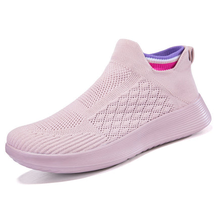 2025 Couple Shoes Men's Shoes Breathable Mesh Slip-On Sports Casual Shoes Stretch Socks Running Shoes Women's Shoes