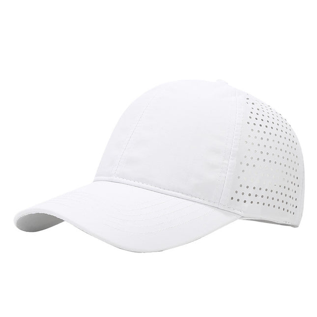 Amazon Cross-Border Pure Summer Quick-Drying Board Half Punched Six-Piece Baseball Cap Soft Top Outdoor Sunshade Fashionable Velcro