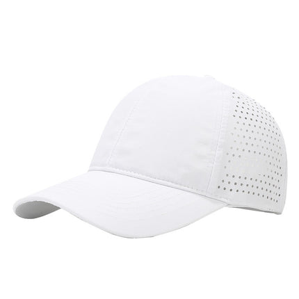 Amazon Cross-Border Pure Summer Quick-Drying Board Half Punched Six-Piece Baseball Cap Soft Top Outdoor Sunshade Fashionable Velcro