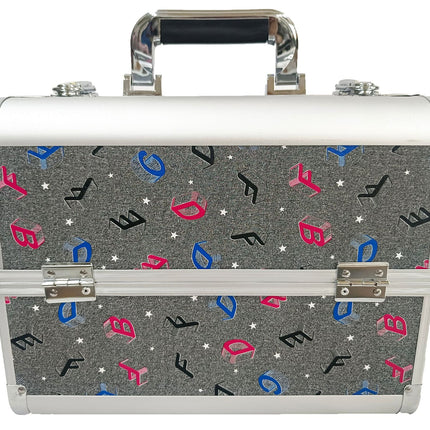 Manufacturer's Ready-Made Wholesale and Retail Professional Makeup Box, Beauty and Manicure Box, Double-Layer Large-Capacity Portable Makeup Box