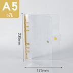 A5 yellow clip yellow buckle pvc binder