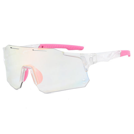 New Men's and Women's Outdoor Sports Glasses Cross-Border Color-Changing Sunglasses Fashion Trend European and American Windproof Cycling Sunglasses