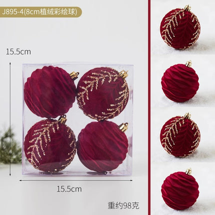 Christmas Tree Decoration Home Gold Velvet Bow Large Pendant Photo Atmosphere Props Atmosphere Flocking Bow