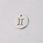 Gold 12mm-with hanging ring / 3-Gemini