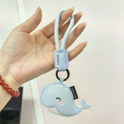 New Shark Cartoon Cute Pet Leather Toy Bag Hanging Accessories Car Fashion Car Bag Keychain