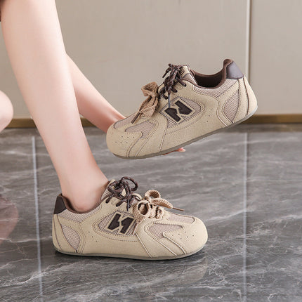 Super Soft Sole German Training Shoes for Women, 2025 Summer Model, Breathable Mesh, Mango Toe, Wide Foot, Flat Sole, Maternity Shoes