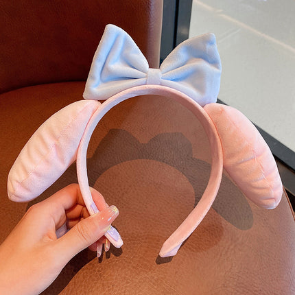 Children's Cartoon Yugui Dog Headband Pressure Hair Non-slip Face Wash Hoop Cute Girls' Hair Hoop Internet Celebrant Hair Card Crown Headwear