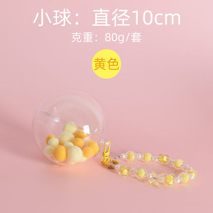 Acrylic Transparent Storage Display Ball Round Bag Keychain Pendant crybaby Cute Doll Storage Ball