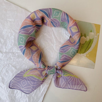 Printed Square Scarf / Foulard Carré Imprimé