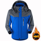 High-quality 808 blue cotton-padded jacket [fleece-lined & extra thick] - hot seller! / 6xl recommended【 95-105kg 】