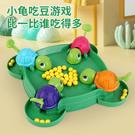 TikTok Internet Popular Children's Turtle Bean-eating Toy Parent-child Interactive Multiplayer Play Desktop Game Educational Toy