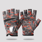 Half finger—red camouflage / M [women's/men's is too small]