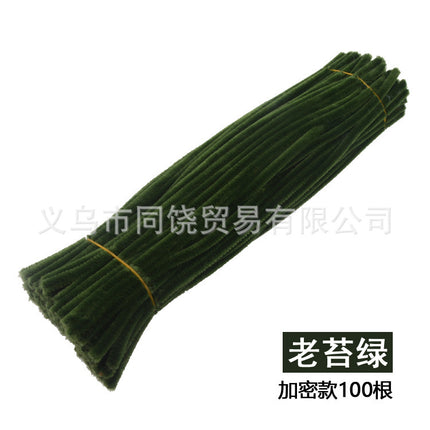 Ultra-Dense Encrypted Hair Root Strips Twist Stick Bouquet High-Density Macaron Twist Stick Material Package Handmade DIY Multi-Color