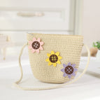 Pink, yellow and purple sunflower bag rice