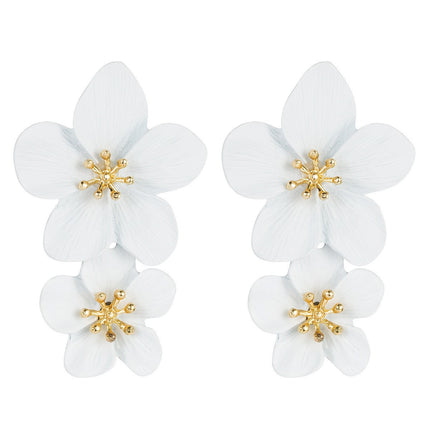 New Arrival All-Match Earrings Korean Style Geometric Flower Earrings Women's Ins Fashion European and American Earrings Jewelry earrings