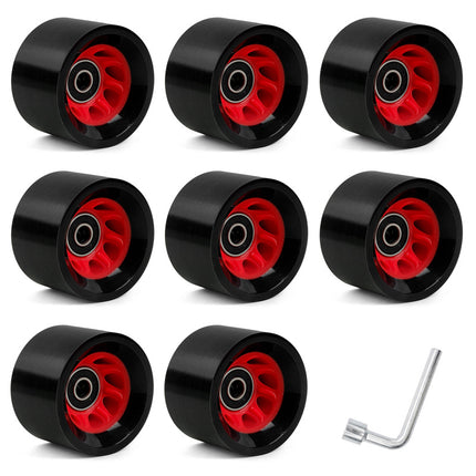 Double-row roller skates wear-resistant carpool four-wheel skates high hardness speed pulley roller skates skateboard universal Pu wheel
