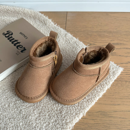 Children's Snow Boots Winter Boys' Thickened fleece-lined Cotton Shoes Girls' Warm Cotton Boots Children 1-3 Years Old Baby Shoes